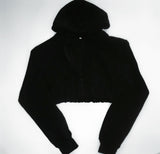 Cropped Hoodie W/ Zipper