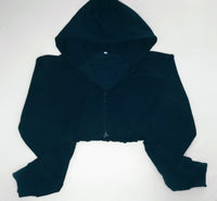 Cropped Hoodie W/ Zipper